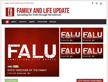 Tablet Screenshot of familyandlifeupdate.com